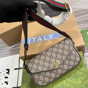Gucci GG Monogram Canvas Shoulder Bag, Style No. 764961